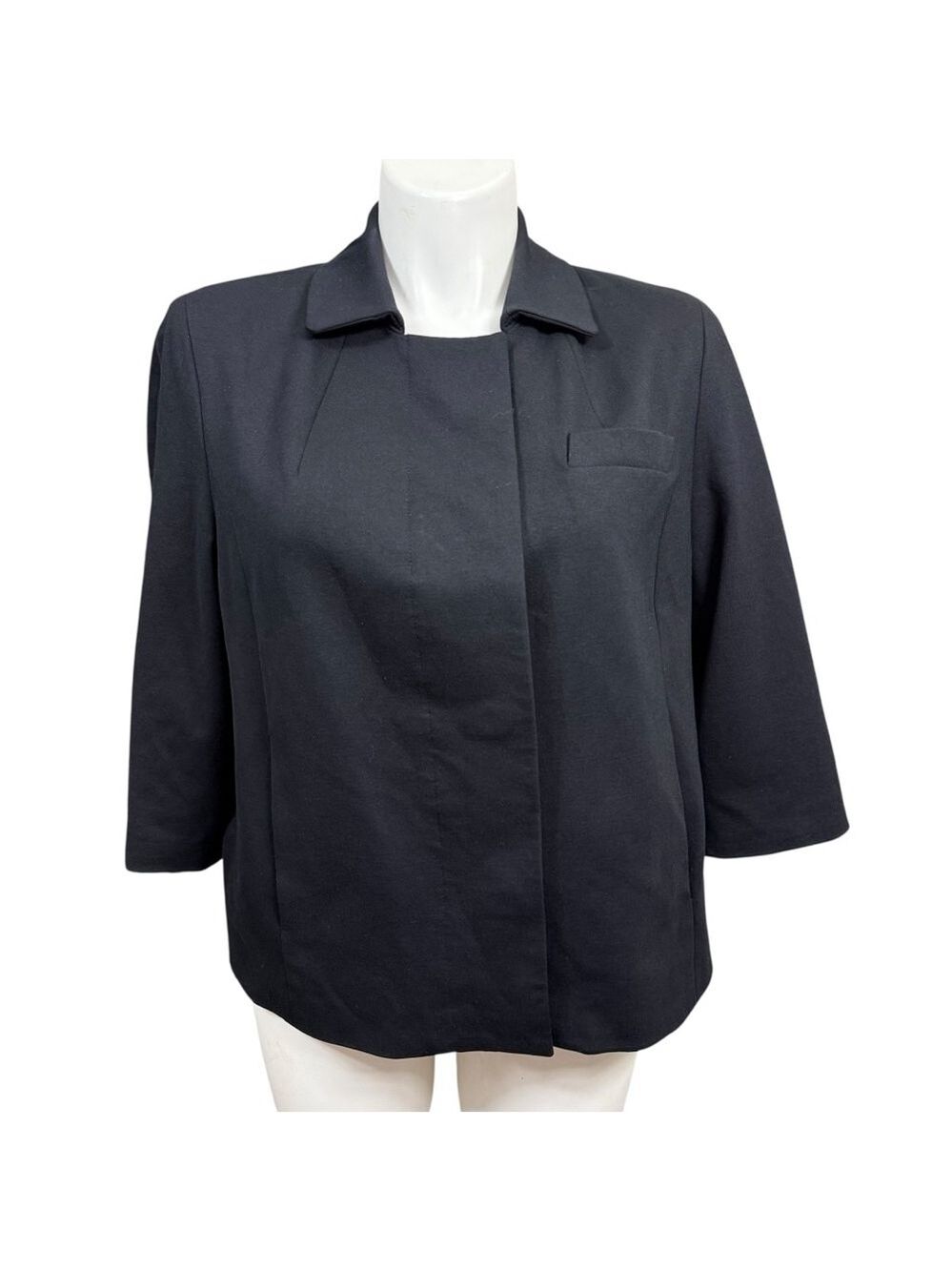 Talbots‎ Black 3/4 Sleeve Blazer Jacket 16W